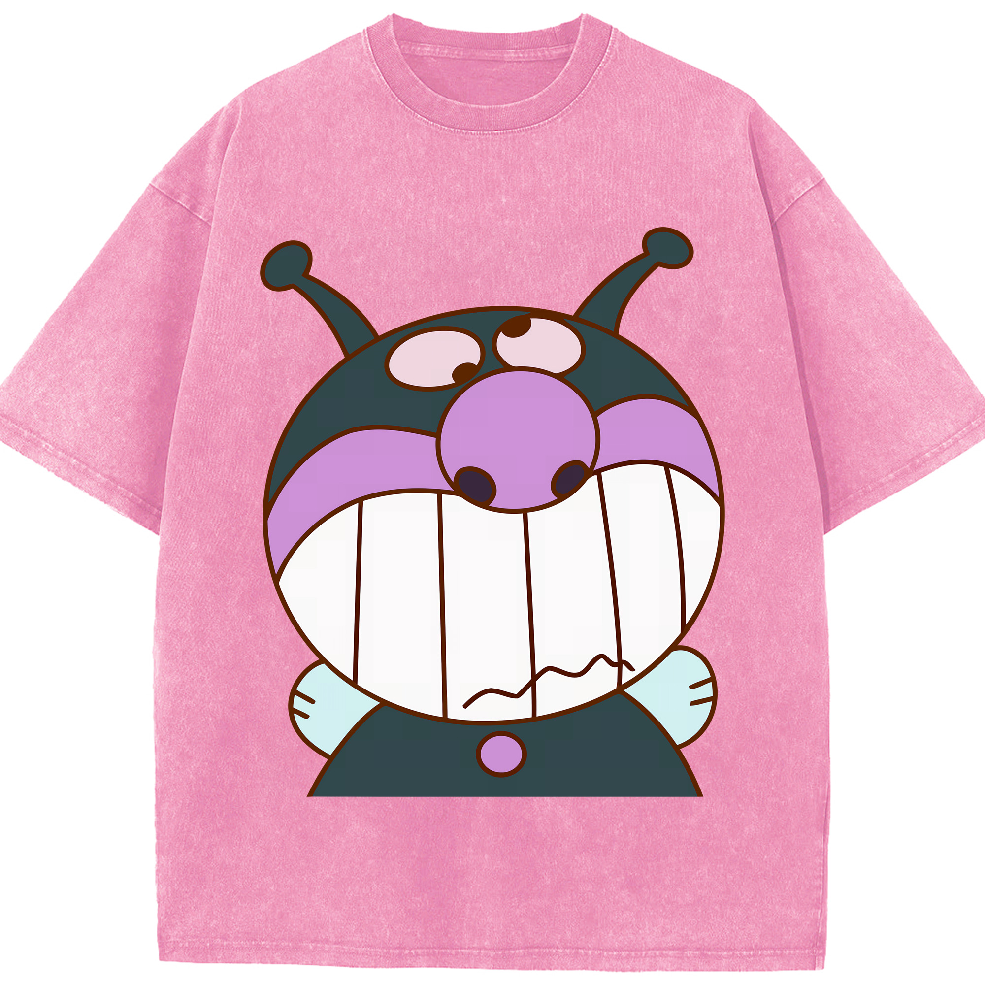 （画像用） アンパンマン Anpanman 綿100% ヴィンテージ風 半袖Tシャツ（フロントプリント）